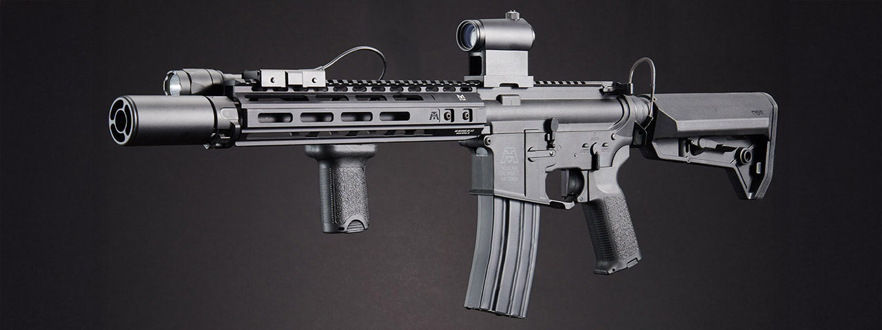 Custom Abraxas - BG Defense Type-A MK2 10' AEG Rifle by Lancer Tactical - (Black)