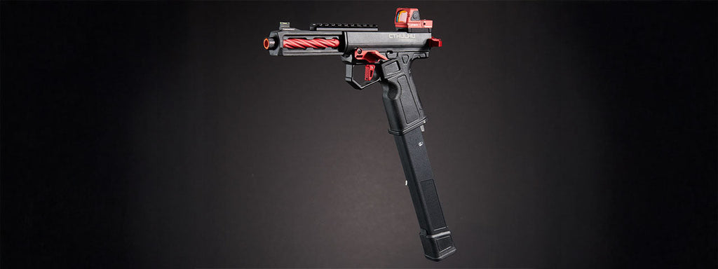 Custom Blackfire - Tandemkross CTHULHU Gas Blow Back Pistol - BLACK/RED