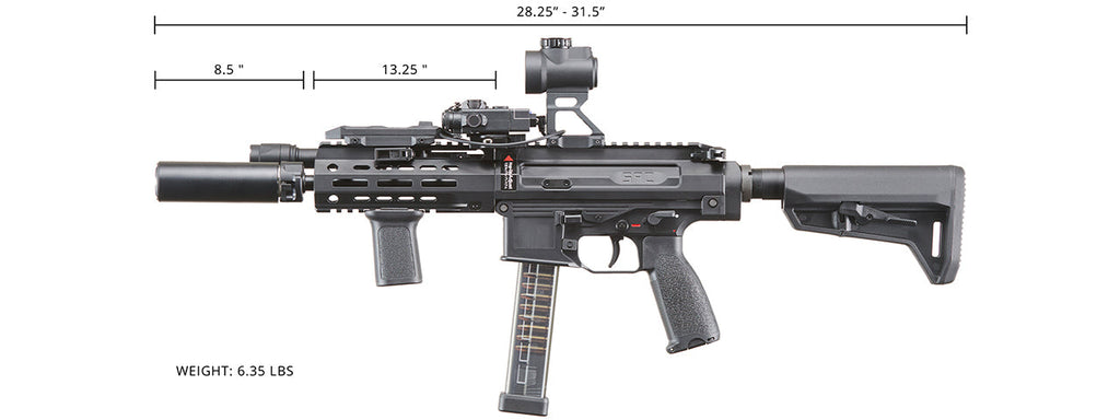Custom Maruyama NOX - 5PC Carbine GBB Airsoft Gun - (Black)