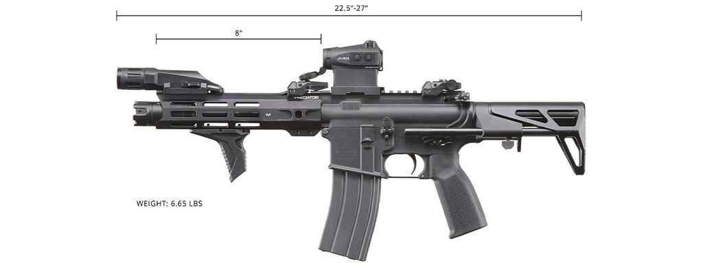 Custom Agave Ferret - Tokyo Marui MWS Gas Blowback Rifle - (Black)