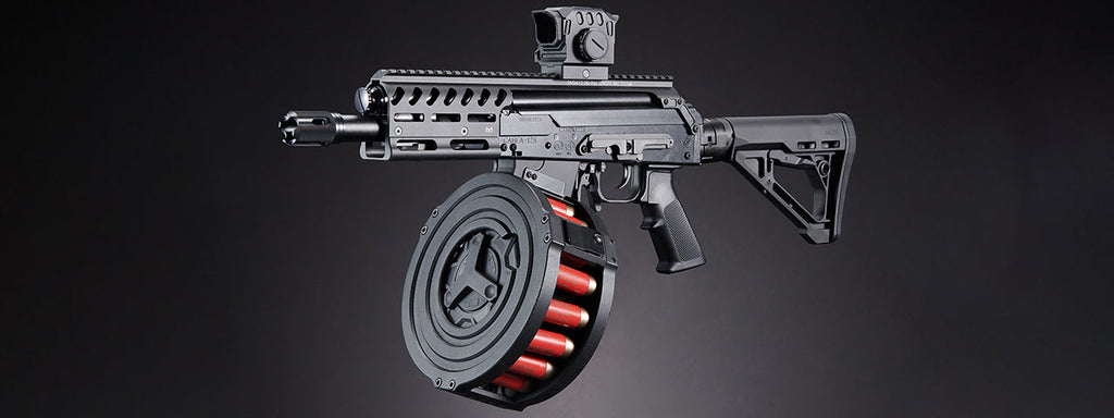 Custom Tokyo Marui CHERNOBOG - SAIGA-12 SBS Tri-Shot Gas Blowback Airsoft Shotgun