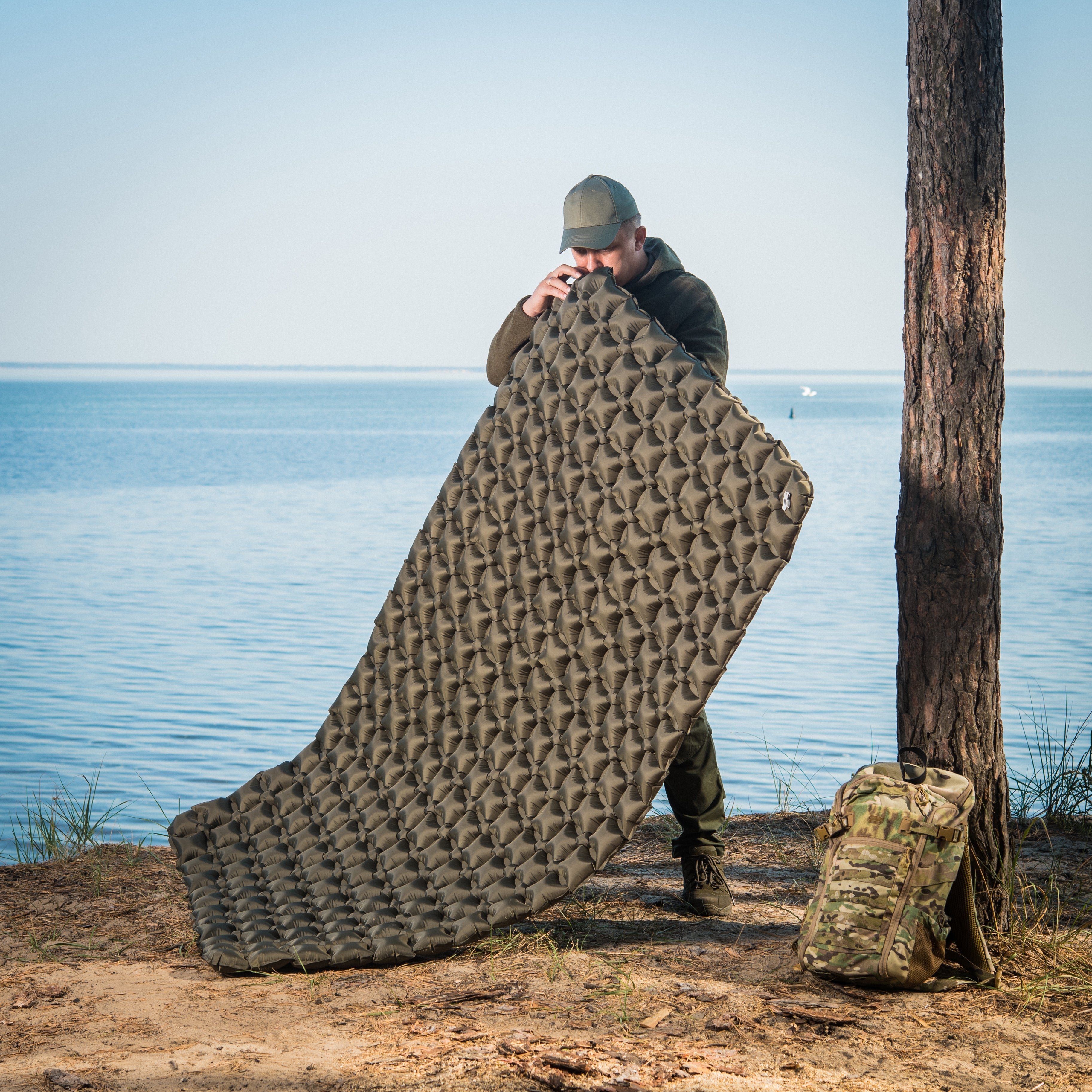 M‑Tac Inflatable Sleeping Pad (77″ × 47″)