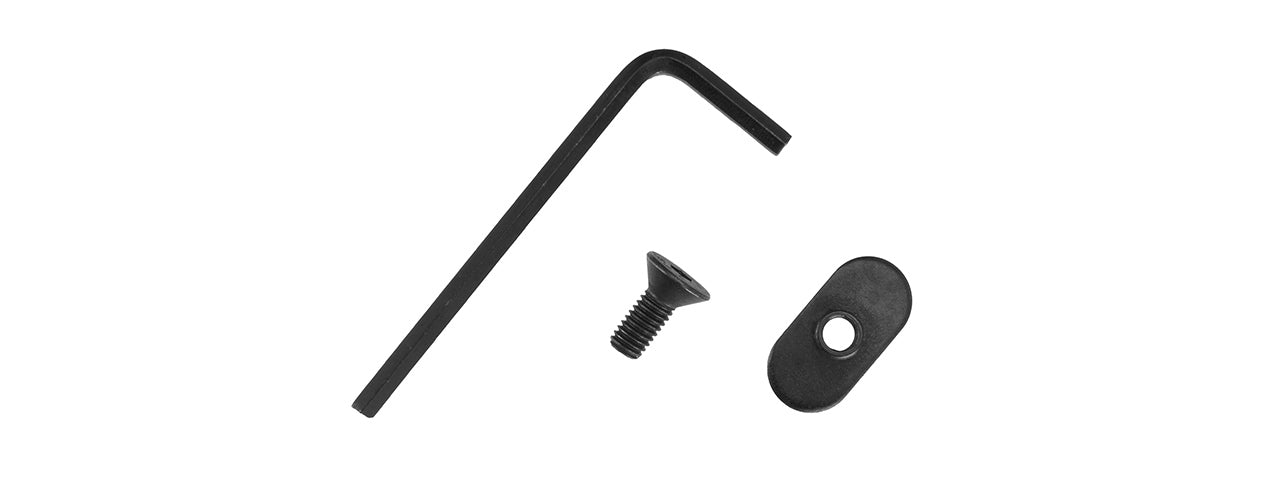 IWC MOUNT-N-SLOT HAND STOP FOR VTAC/TROY TRX RAILS (BLACK)