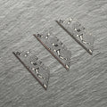 Stinger Laser Engraved Utility Edges, Utility Tool Replacements - Black Damascus Style (Trapezoid 3 pcs- Black)