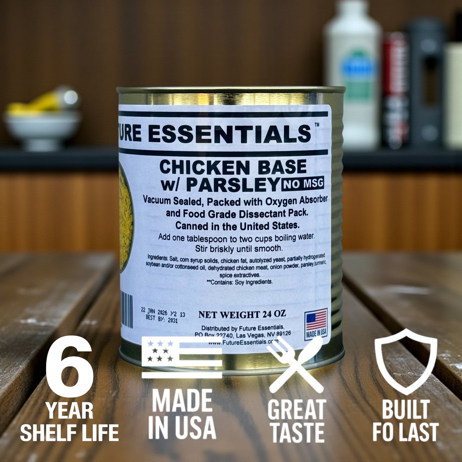 Future Essentials Canned Chicken Base with Parsley