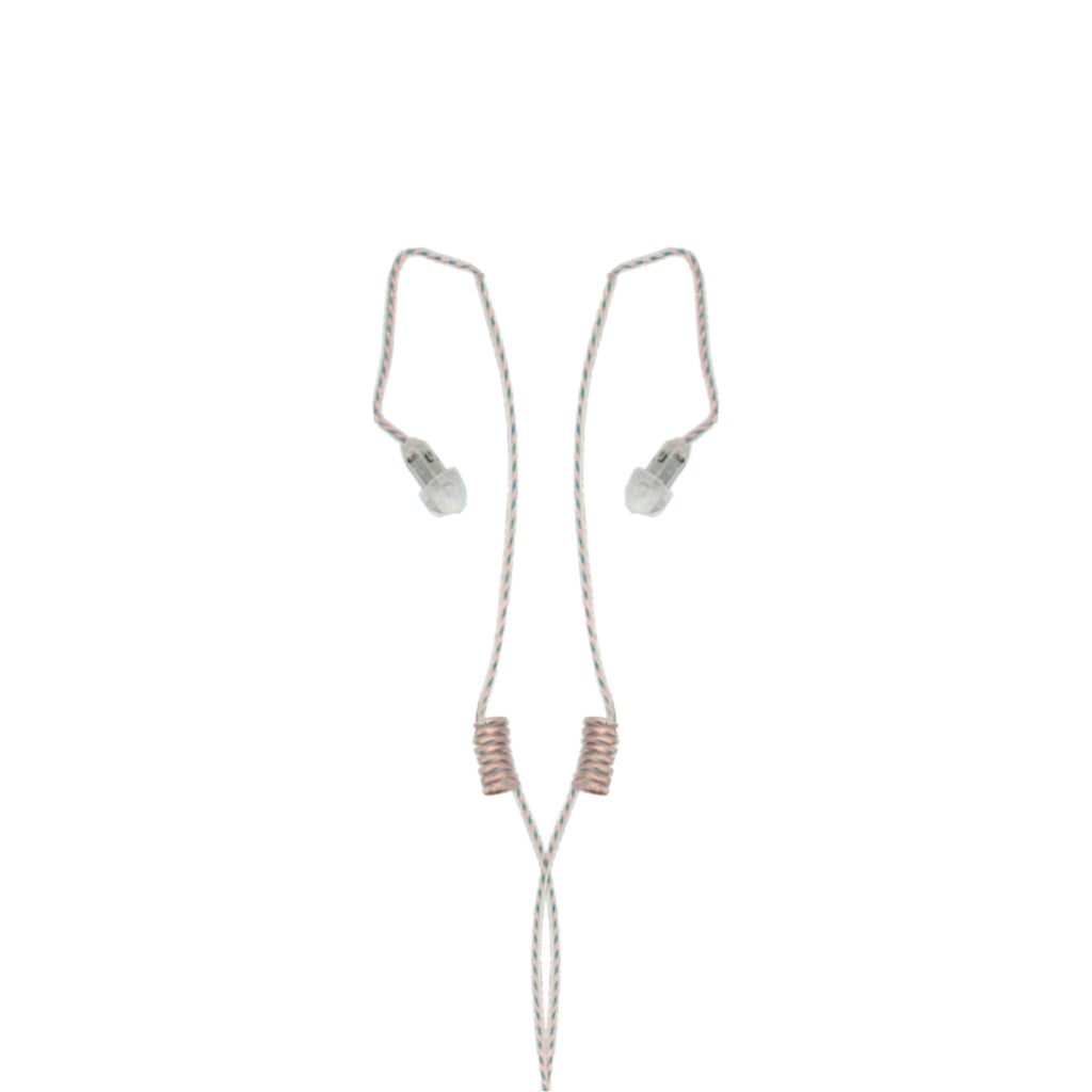 Invisible Series: The Ultimate Discrete Monitor Only IFB Dual Earpiece- 48 Inch Cable w/ 3.5mm(mini plug) Anchor/Broadcaster Earset