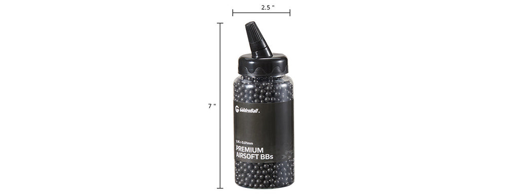 GoldenBall 2000 Round .36G Premium Grade Outdoor BBs - (Black)