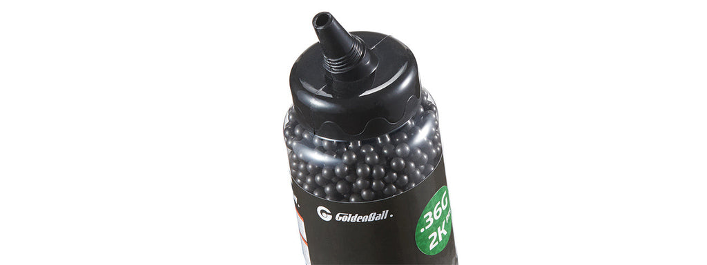 GoldenBall 2000 Round .40G Premium Grade Outdoor BBs - (Black)