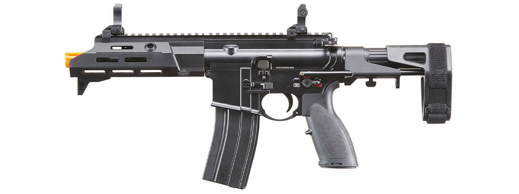 Golden Eagle GBBR Airsoft Rifle w/ 7.5 M LOK Handguard and Mock Suppressor - (Black)