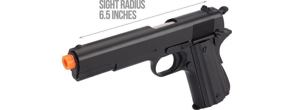 Golden Eagle IMF 3311 1911A1 Gas Blowback Airsoft Pistol (BLACK)