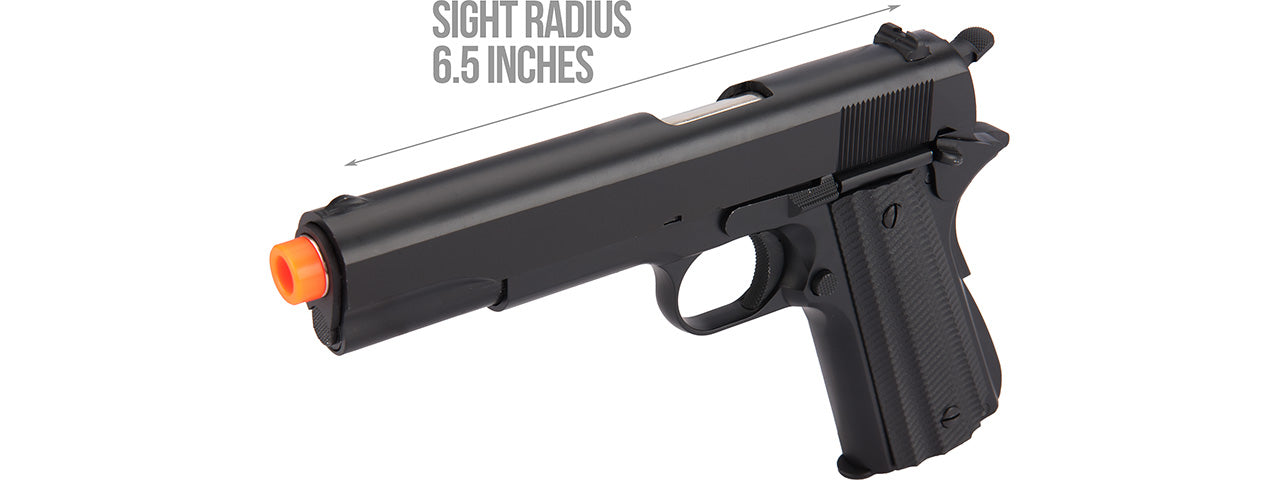Golden Eagle IMF 3311 1911A1 Gas Blowback Airsoft Pistol (BLACK)