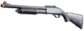 Golden Eagle M8870 3/6-Shot Pump Action CO2 Gas Airsoft Shotgun w/ Ghost Ring Iron Sights - (Black)