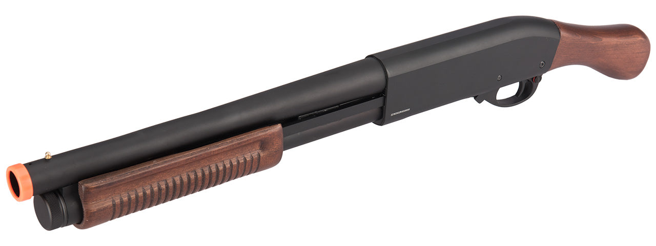 Golden Eagle M870 3/6-Shot Pump Action Gas Airsoft Shotgun Sawed-Off (WOOD)