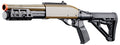 Golden Eagle M8878 3/6-Shot Pump Action Gas Airsoft Sawed-Off Shotgun w/ M-LOK Forend & Delta Stock - (Tan)