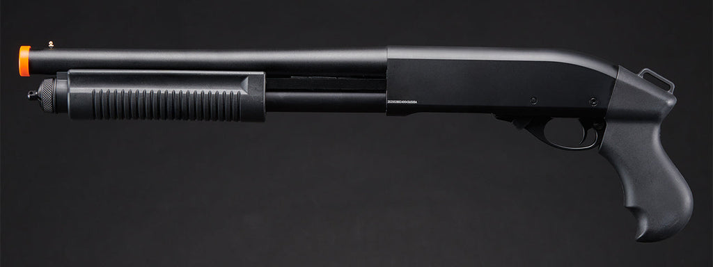 Golden Eagle M8881 3/6-Shot Pump Action Gas Airsoft Sawed-Off Shotgun - (Black)