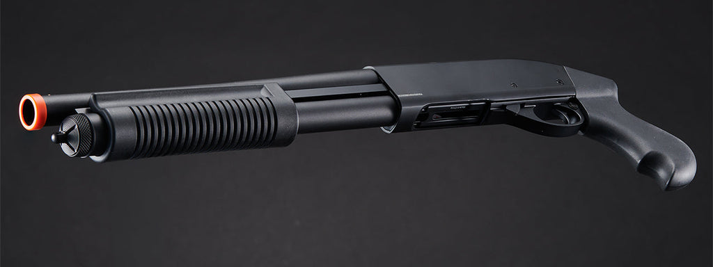 Golden Eagle M8881 3/6-Shot Pump Action Gas Airsoft Sawed-Off Shotgun - (Black)