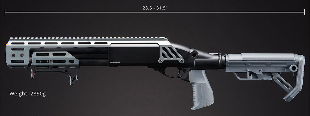 Golden Eagle Alpha Tactical Production A.T.P. Doomsday Gas Pump-Action Shotgun - (Gray)