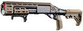 Golden Eagle Alpha Tactical Production A.T.P. Doomsday Gas Pump-Action Shotgun - (Tan)