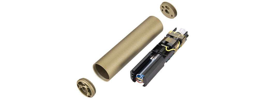 GNG-G-01-050-1 BATTLE OWL TRACER UNIT / MOCK SUPPRESSOR FOR 12MM CCW (TAN)