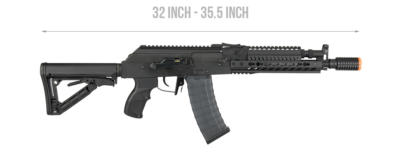 G&G COMBAT AIRSOFT FULL METAL RK74-T AEG RIFLE - BLACK
