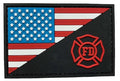 US Flag with FD PVC Patch Full Color