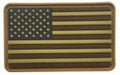 US Flag Forward PVC Patch Coyote