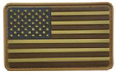 US Flag Forward PVC Patch Coyote