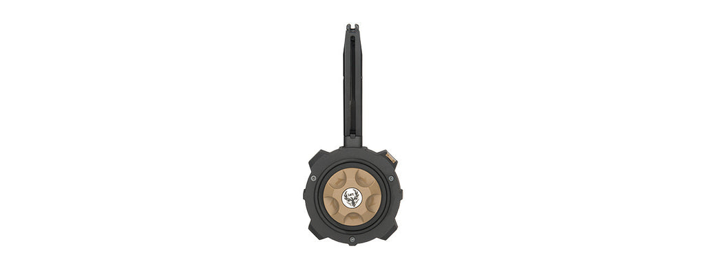HD-002 HFC HD DRUM MAGAZINE FOR AIRSOFT GBB M9 SERIES (BROWN / BLACK)