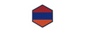 Hexagon PVC Patch Armenia Flag