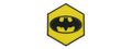 Hexagon PVC Patch Yellow Batman Logo