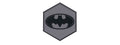 Hexagon PVC Patch Batman Logo