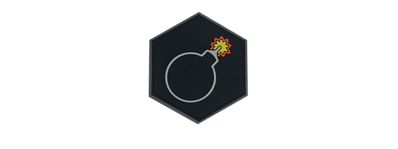 Hex PVC Patch Bomb Emoji