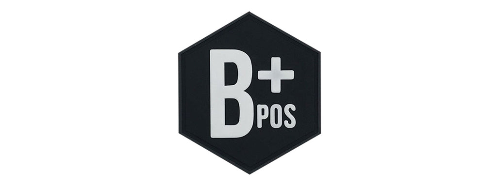 Hexagon PVC Patch Blood Type B Positive