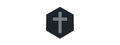 Hexagon PVC Patch Cross