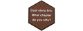 Hexagon PVC Patch Brown Cool story bro.