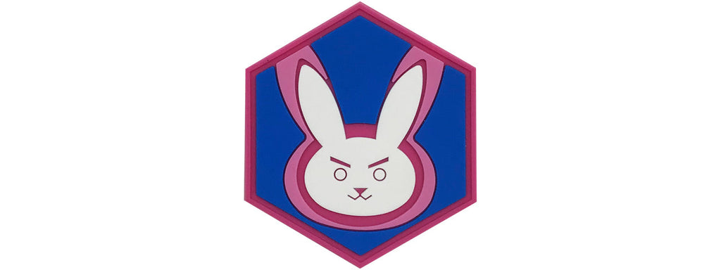 Hexagon PVC Patch Overwatch D.VA Emblem
