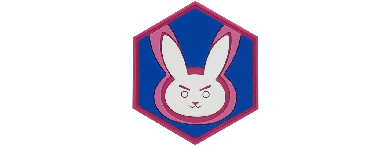 Hexagon PVC Patch Overwatch D.VA Emblem