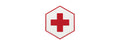 Hexagon PVC Patch Red Cross