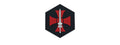 Hexagon PVC Patch He-Man Sword