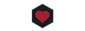Hex PVC Patch In a Relationship Heart
