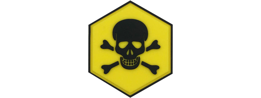 Hexagon PVC Patch Landmine Warning