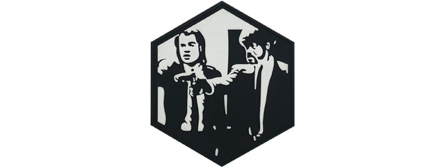 Hexagon PVC Patch Pulp Fiction