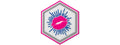 Hexagon PVC Patch Pink Kiss Lips