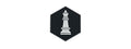 Hex PVC Patch White Queen Chess Piece