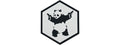 Hexagon PVC Patch Armed Panda