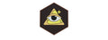 Hexagon PVC Patch Triangle Eye