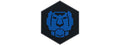 Hexagon PVC Patch Vultron Blue Lion