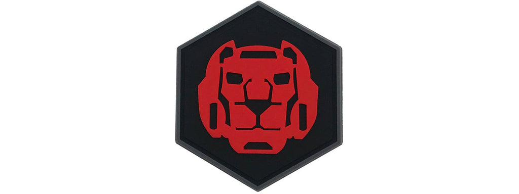 Hexagon PVC Patch Vultron Red Lion