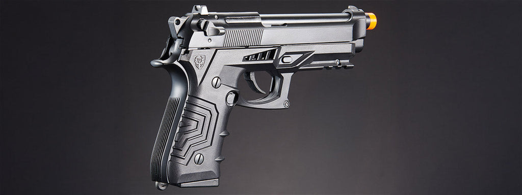 HG-173BBB HG-173 GAS BLOWBACK SEMI-AUTO M9 AIRSOFT PISTOL (BLACK)
