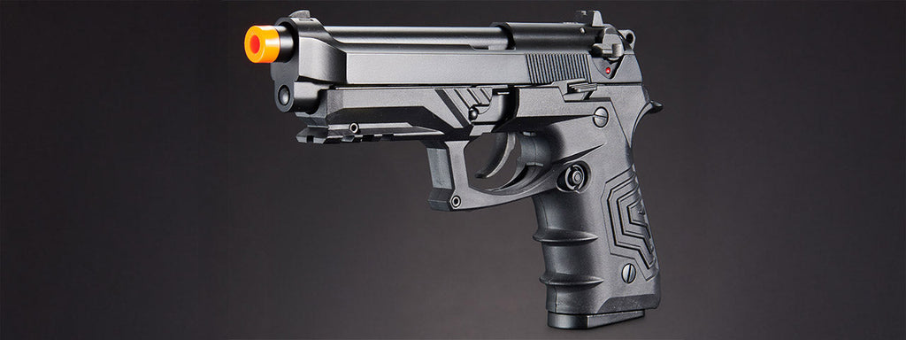 HG-173BBB HG-173 GAS BLOWBACK SEMI-AUTO M9 AIRSOFT PISTOL (BLACK)